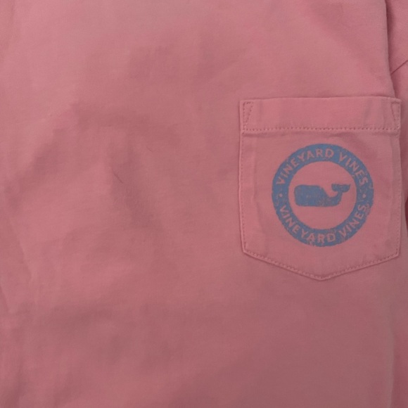 Girls, vineyard vines T-shirt, pink size medium - Picture 2 of 5